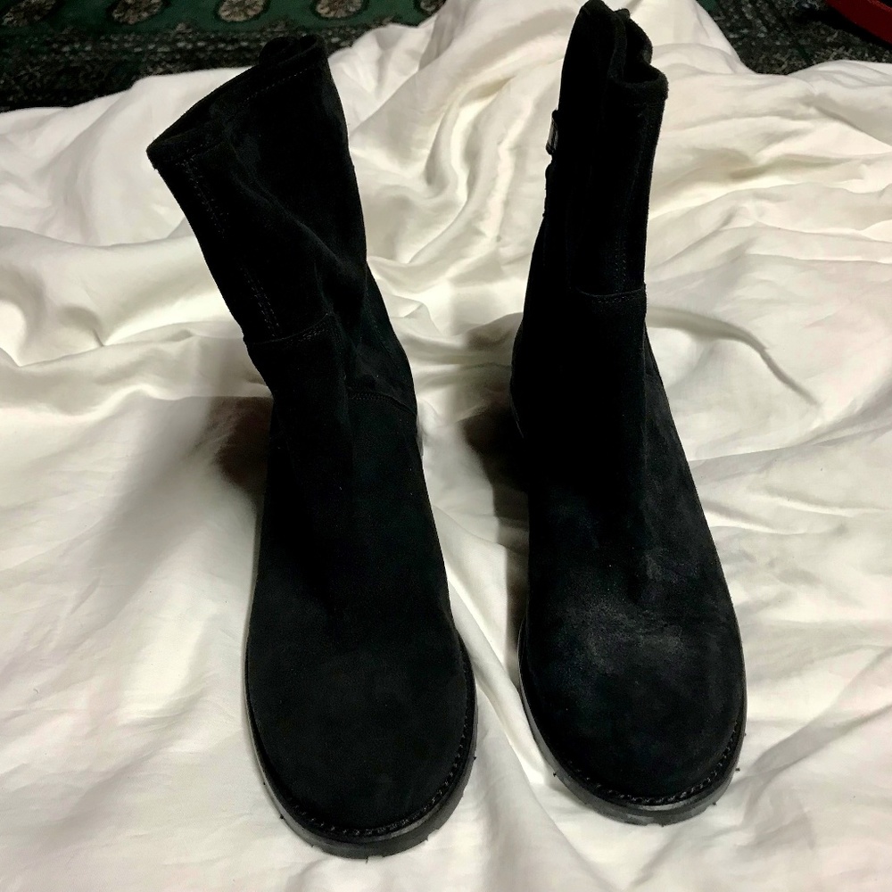 Sesto Meucci Bert black suede ankle boots